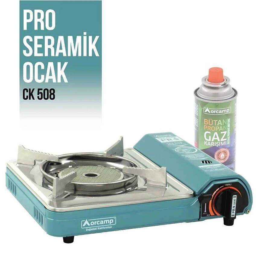 Orcamp CK-508 Pro Seramik Kamp Ocağı - Portatif Tekli Ocak - Mavi - 1