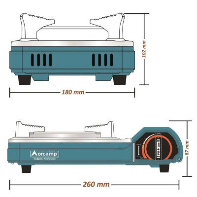 Orcamp CK-508 Pro Seramik Kamp Ocağı - Portatif Tekli Ocak - Mavi - 3