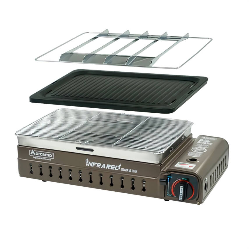 Orcamp Dumansız Portatif Izgara Ocak - Kahverengi (CK-507) - 1