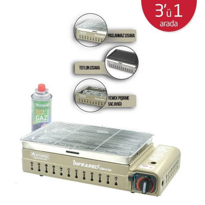 Orcamp Dumansız Portatif Izgara Ocak - Kahverengi (CK-507) - 3