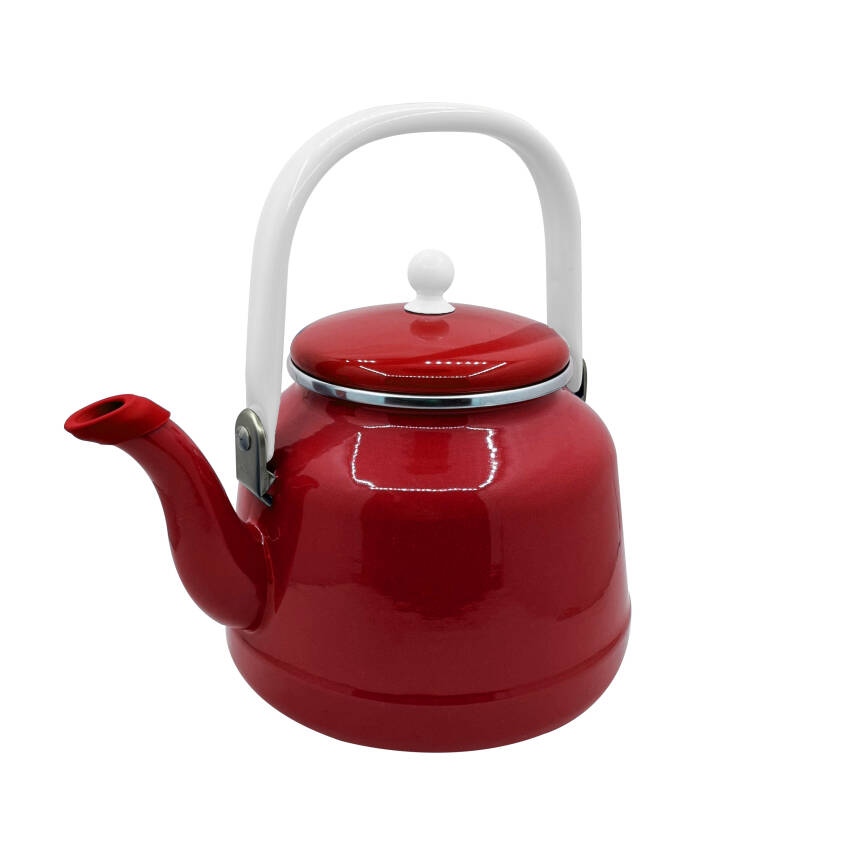 Orcamp Retro Emaye Kırmızı Kamp Çaydanlığı - 1