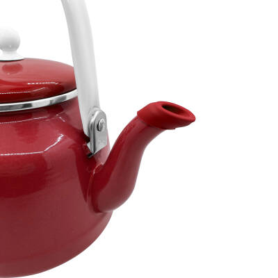 Orcamp Retro Emaye Kırmızı Kamp Çaydanlığı - 4