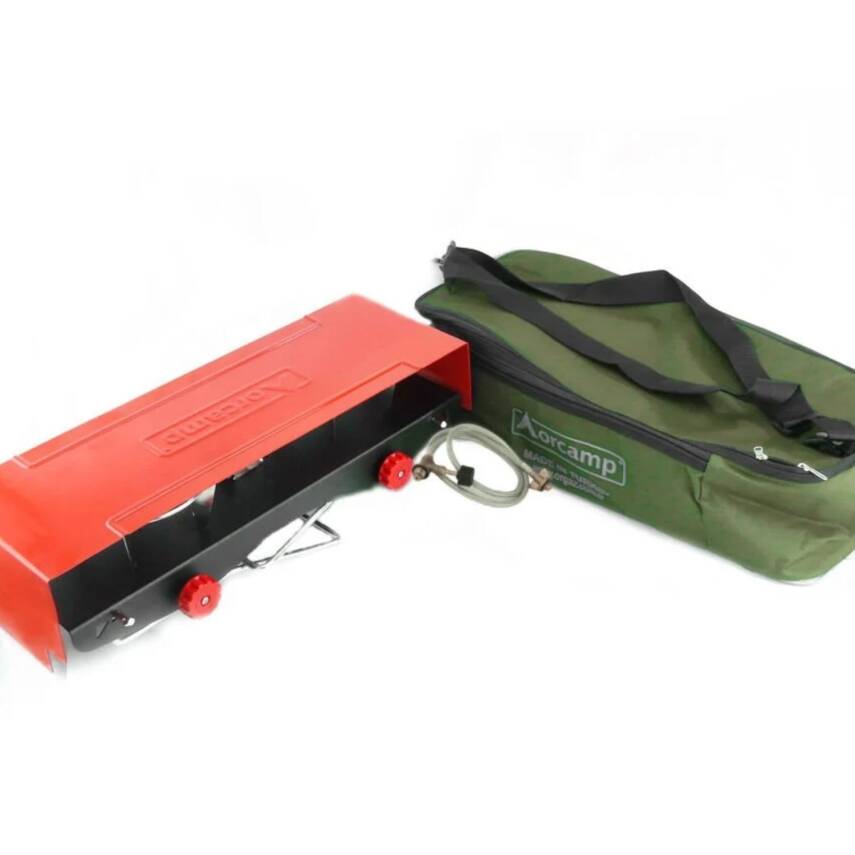 Katlanabilir Ayaklı İkili Yer Tipi Kamp Ocak - Çantalı (K-629) - 3