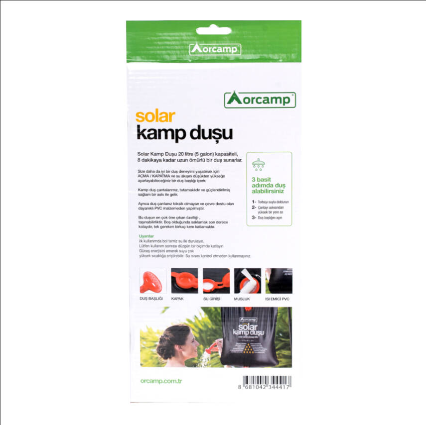 Orcamp Kamp Duşu - OUT-4150: Güneş Enerjisiyle Sıcak Su Keyfi - 3