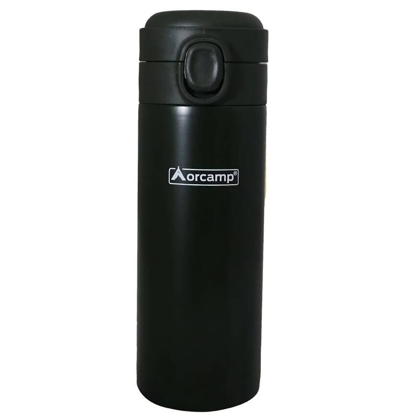 Orcamp Mug Termos 420 ml - Siyah: Sıcak ve Soğuk İçecekleriniz İçin İdeal Çözüm - 1