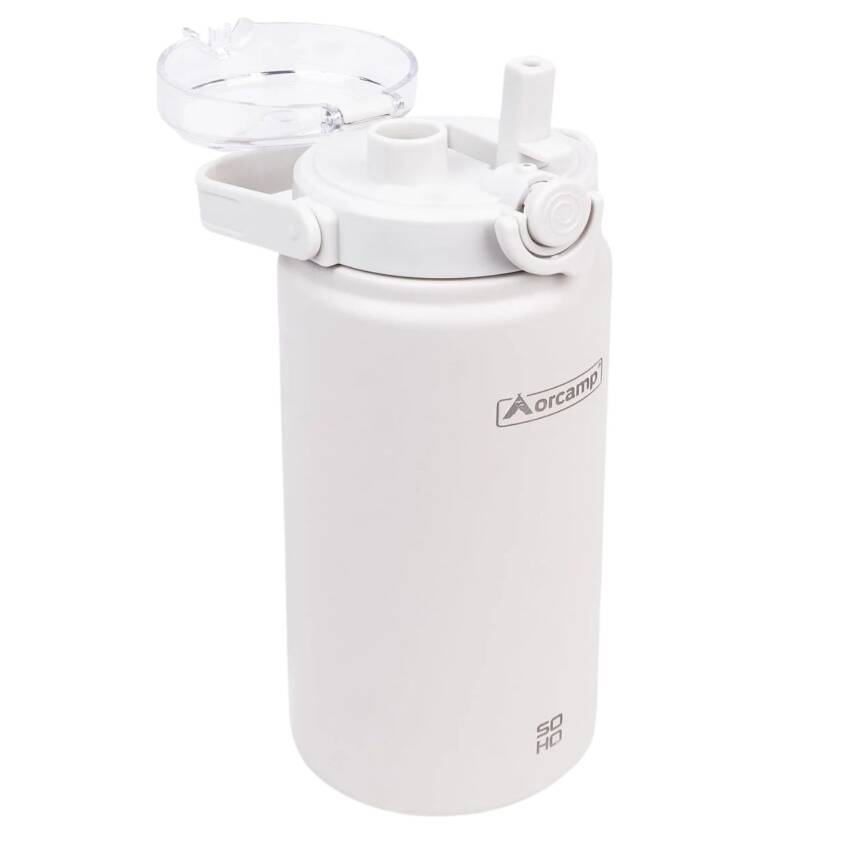 Orcamp Soho 1000 ml Termos Bardak - Bej Renk Paslanmaz Çelik Seyahat Mug - 2