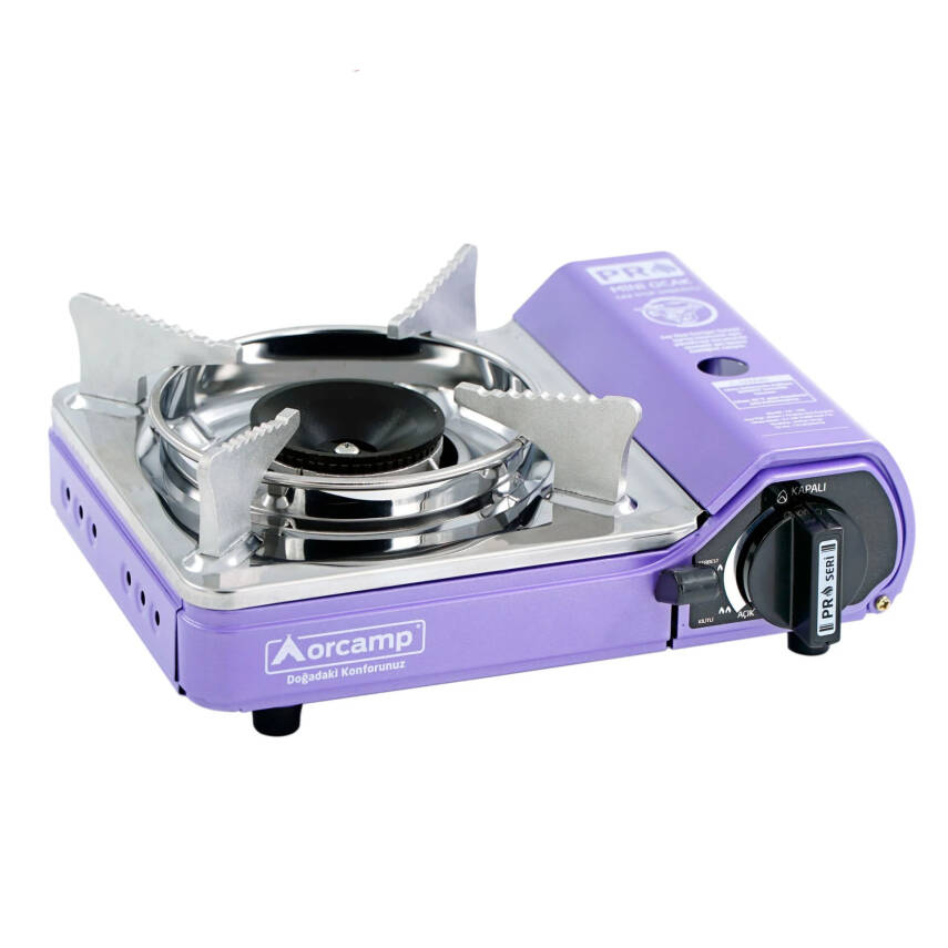 Orcamp Tekli Çantalı Mini Portatif Ocak - Mor - 3