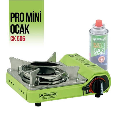 Orcamp Tekli Çantalı Mini Portatif Ocak - Yeşil (CK-506)