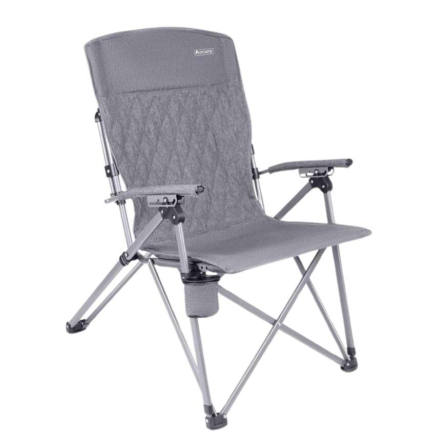 Katlanabilir Kamp Sandalyesi - Trono 3 - Orcamp - Kademeli - Gri - 1