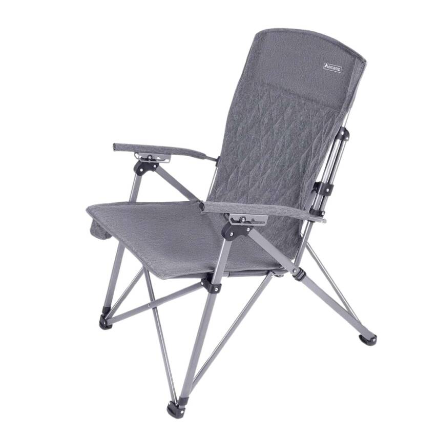 Katlanabilir Kamp Sandalyesi - Trono 3 - Orcamp - Kademeli - Gri - 2