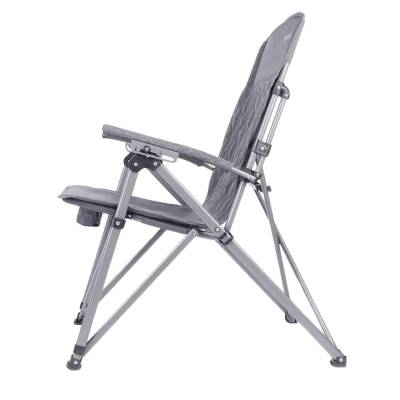 Katlanabilir Kamp Sandalyesi - Trono 3 - Orcamp - Kademeli - Gri - 4