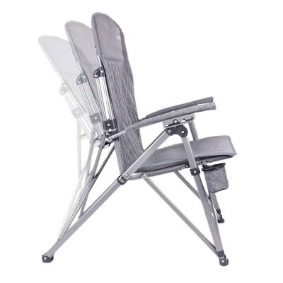 Katlanabilir Kamp Sandalyesi - Trono 3 - Orcamp - Kademeli - Gri - 5