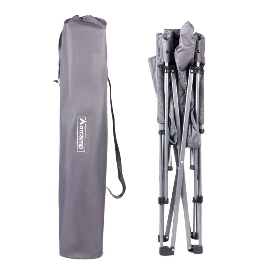 Katlanabilir Kamp Sandalyesi - Trono - Orcamp - Gri - 5