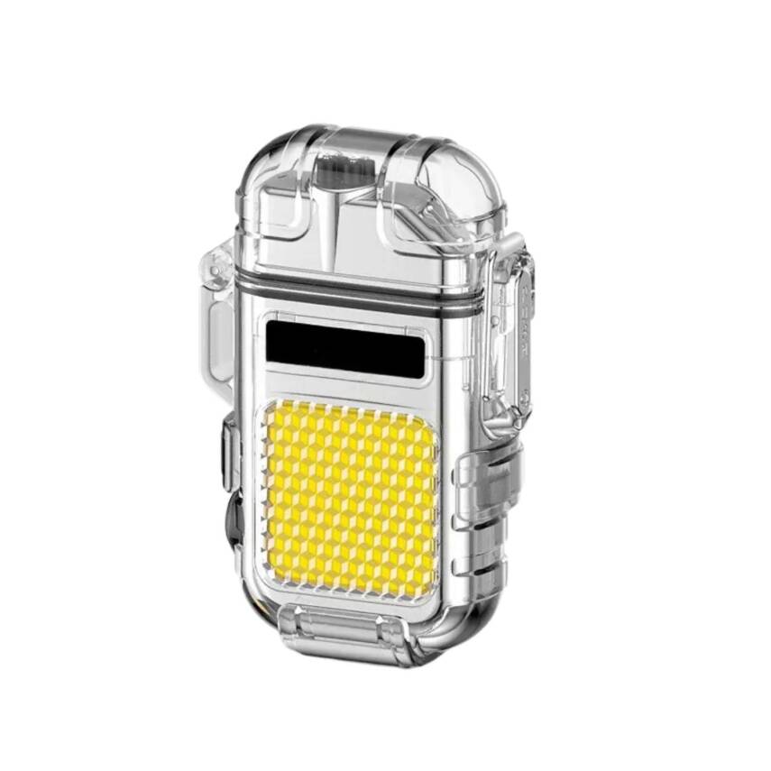 Panther USB Şarjlı Çakmak&Fener Gümüş PT-6888 - 1