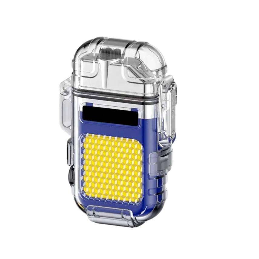 Panther USB Şarjlı Çakmak&Fener Mavi PT-6888 - 1