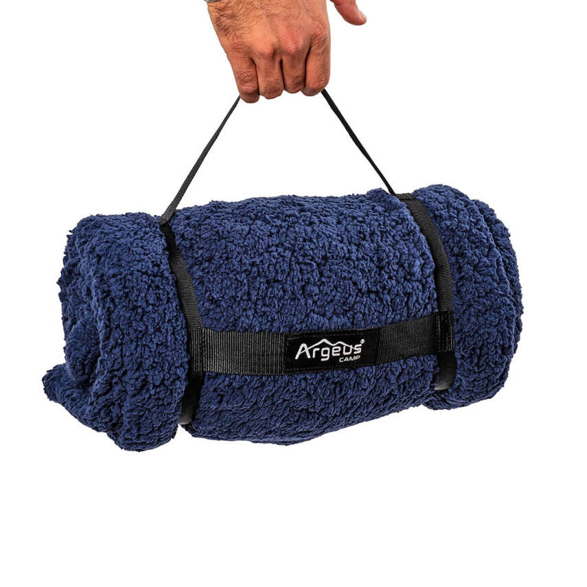 Peluş Polar Televizyon Battaniyesi - Lacivert - TV Battaniye - Acil Durum Battaniyesi - 200*180cm - 2