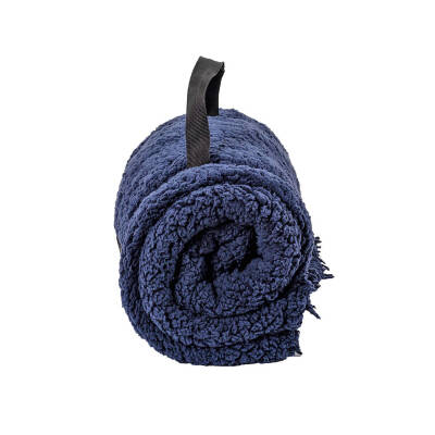 Peluş Polar Televizyon Battaniyesi - Lacivert - TV Battaniye - Acil Durum Battaniyesi - 200*180cm - 3