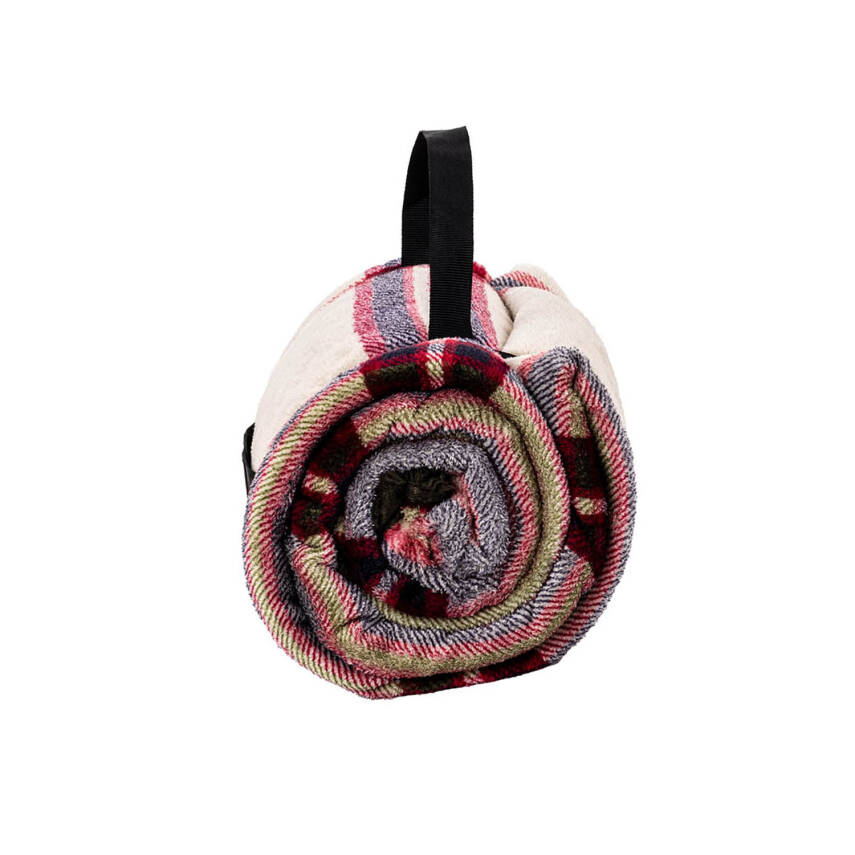 Peluş Polar Televizyon Battaniyesi - Mavi Ekose - TV Battaniye - Acil Durum Battaniyesi - 200*180cm - 3