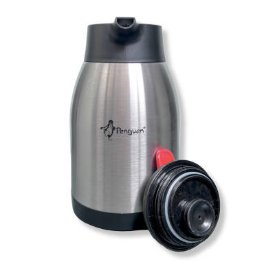 Penguen Çift Kat Çelik Sürahi Çay Termosu - 2 Litre - 3