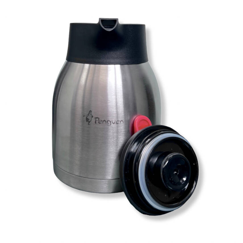 Sürahi Çay Termosu - 1,5 LT - Çift Kat Çelik - Penguen (PNG-1150P) - 3
