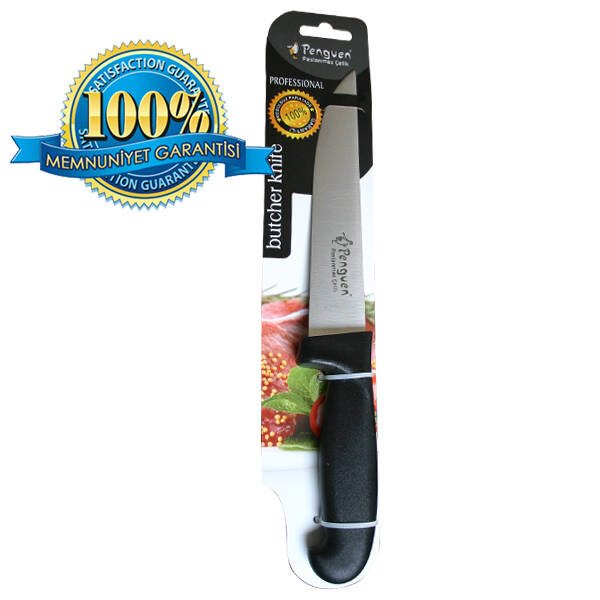 Mutfak Bıçağı - Plastik Ergonomik Sap - No: 7 - Siyah - 1
