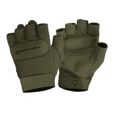 Taktikal Eldiven - Pentagon - Yarım Parmak - Duty Mechanic - Olive - P20010-SH