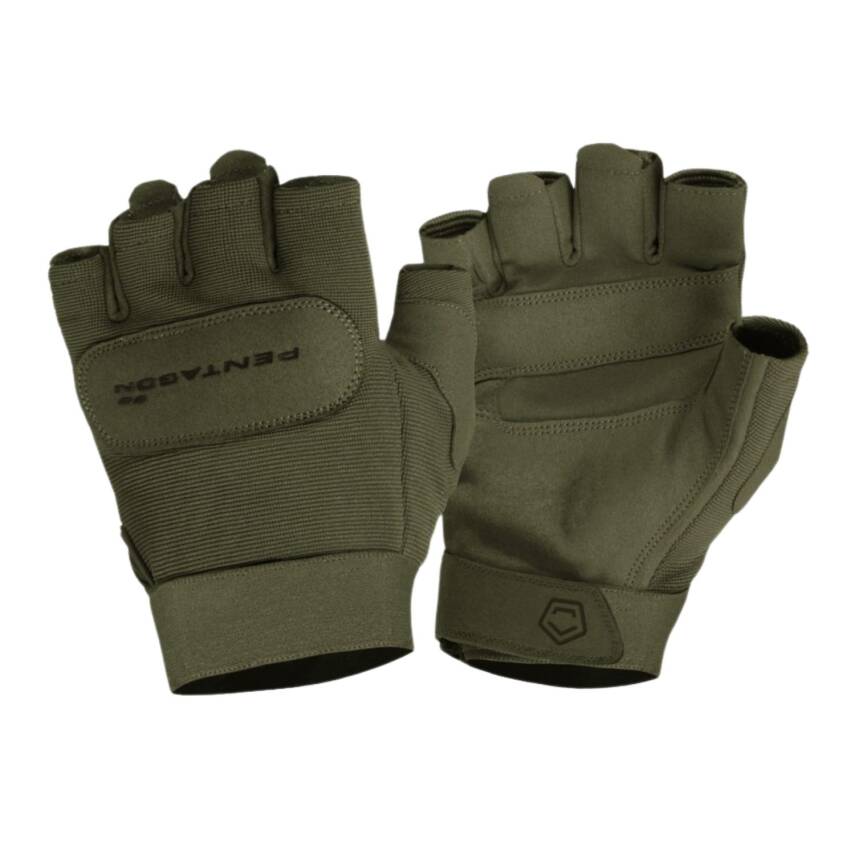 Taktikal Eldiven - Pentagon - Yarım Parmak - Duty Mechanic - Olive - P20010-SH - 1
