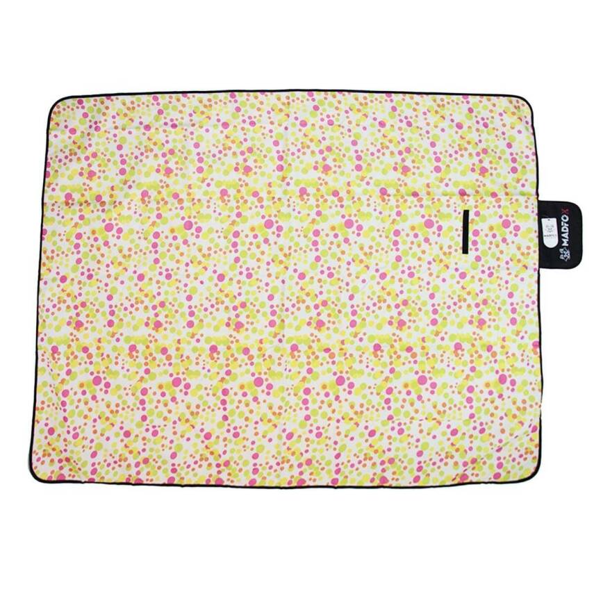 Piknik Kamp Örtüsü - Su Geçirmez - Madfox Skyloft - Green Polka Dot - 546253 - 1