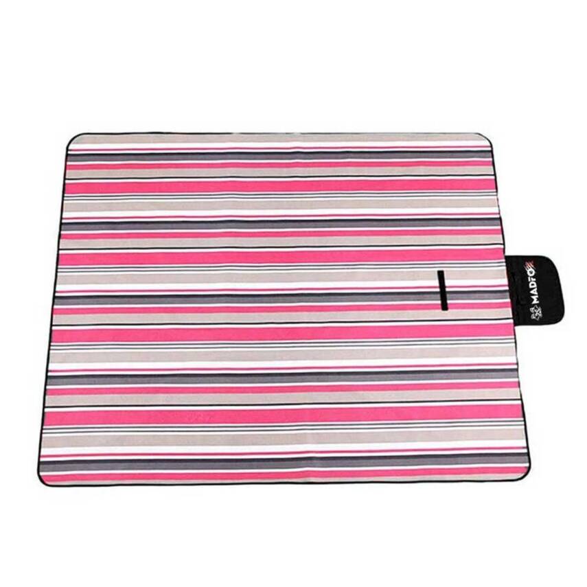 Piknik Kamp Örtüsü - Su Geçirmez - Madfox Skyloft - Red Stripe - 546255 - 1