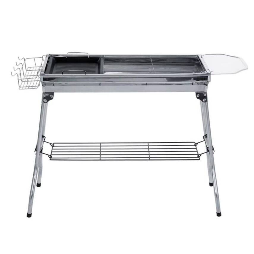Portatif Katlanabilir Mangal - Madfox Grilmate BBQ - Silver - 547307 - 3
