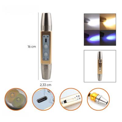 Powerdex PD-9007 UV LED El Feneri - Çok Amaçlı Aydınlatma Çözümü - 4