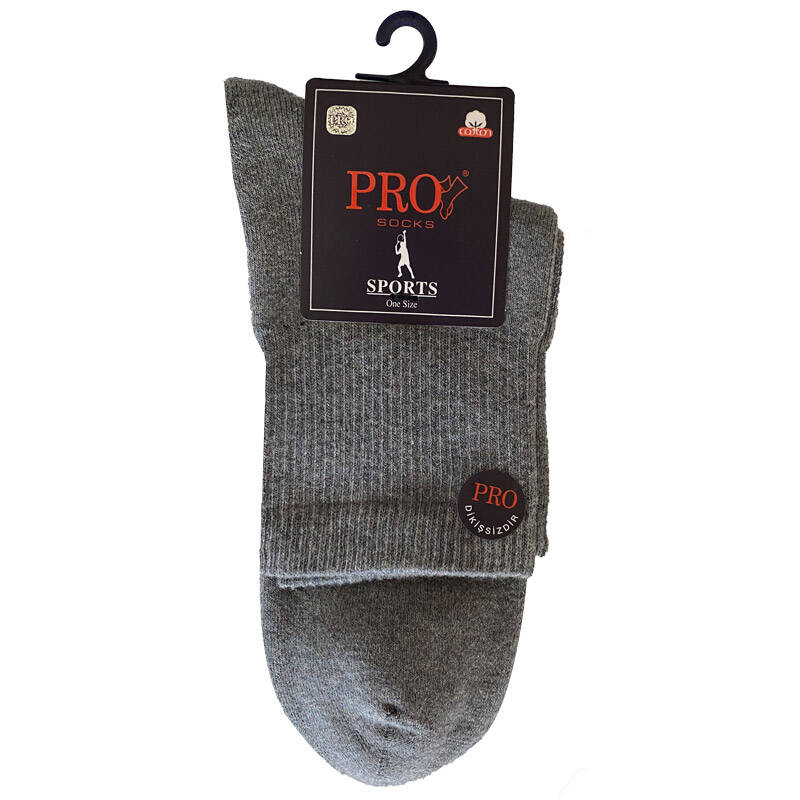 14013 Havlu Erkek Patik Çorabı Açık Gri 41-44 - 1