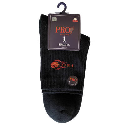 Pro Çorap Aztec Erkek Termal Patik Çorap - Siyah Desenli - 14012