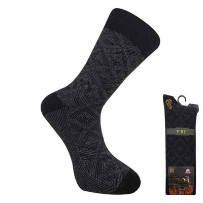 Pro Çorap Cebelitarık Termal Pamuklu Kalın Erkek Çorabı - Siyah