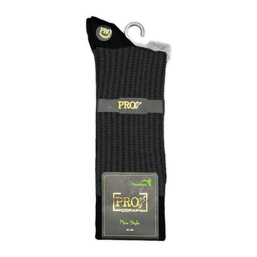 Pro Çorap Gence Bambu Erkek Çorabı Siyah - 2