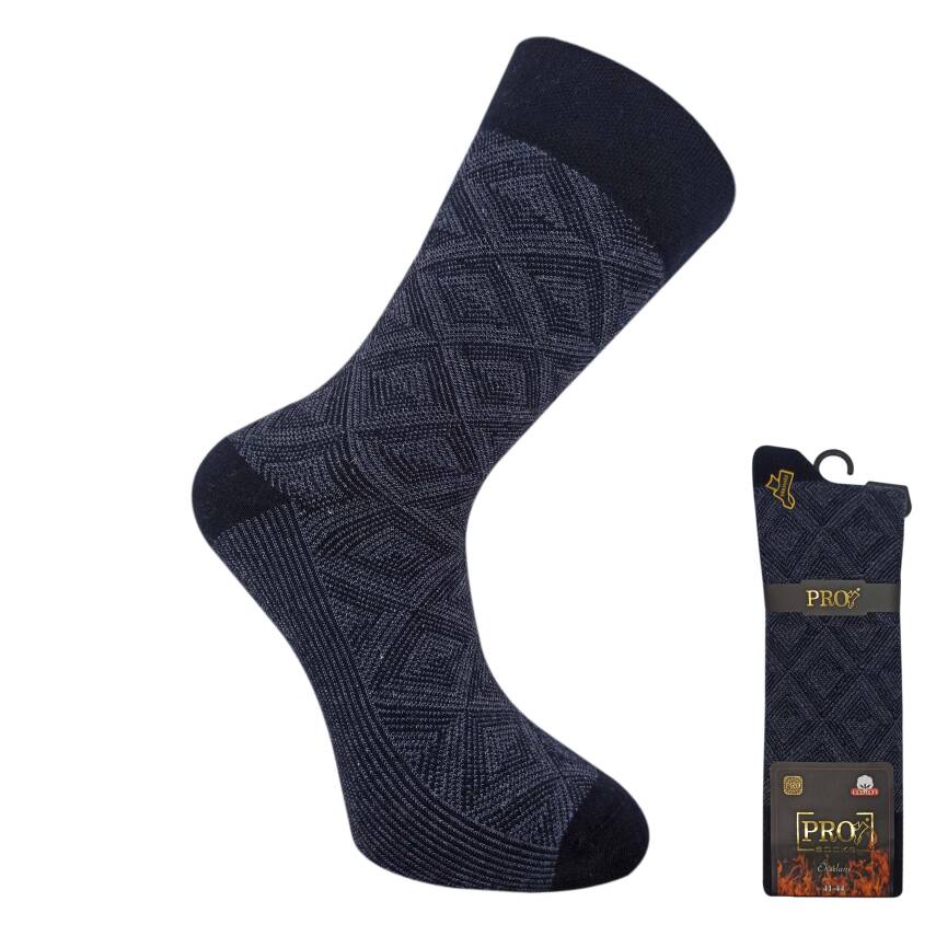 Pro Gibraltar Kışlık Termal Erkek Çorap - Pamuklu Lacivert Outdoor Model - 1