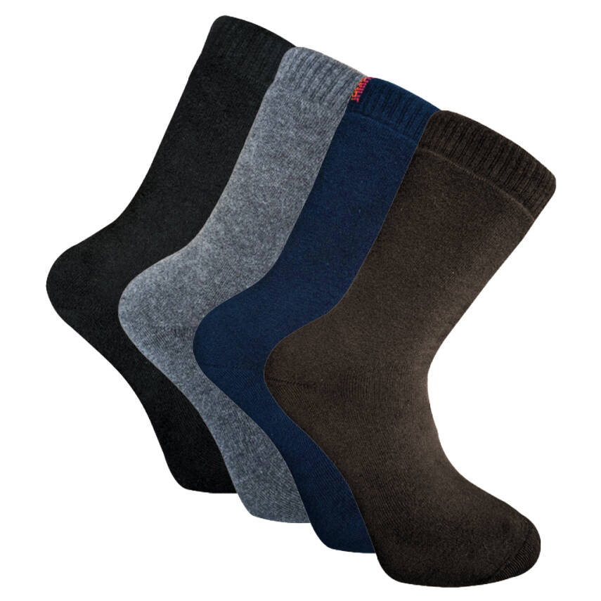 Pro Socks Termal Havlu Erkek Çorabı - Soğuk Hava Performansı - Gri - 2