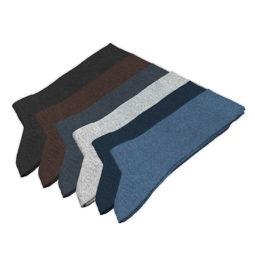 ProMed Diyabetik Erkek Çorap Seti - Şeker Hastaları için 6'lı Pamuklu Konfor - 3