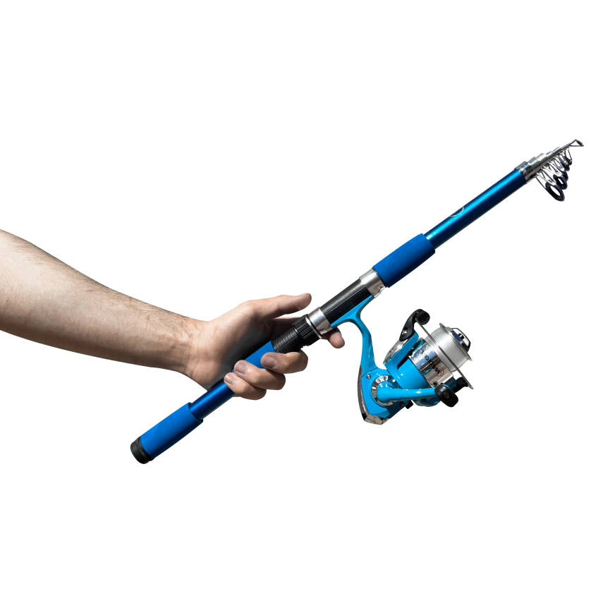 Protackle Combo Kamış Makine Set 2.10 mt Mavi - 2