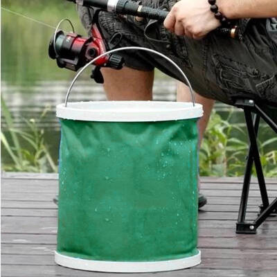 Protackle Katlanabilir Balıkçı Kovası 9 Litre Haki - 4