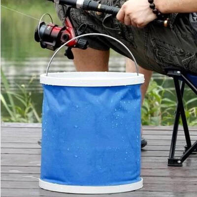 Protackle Katlanabilir Balıkçı Kovası 9 Litre - Mavi - 4