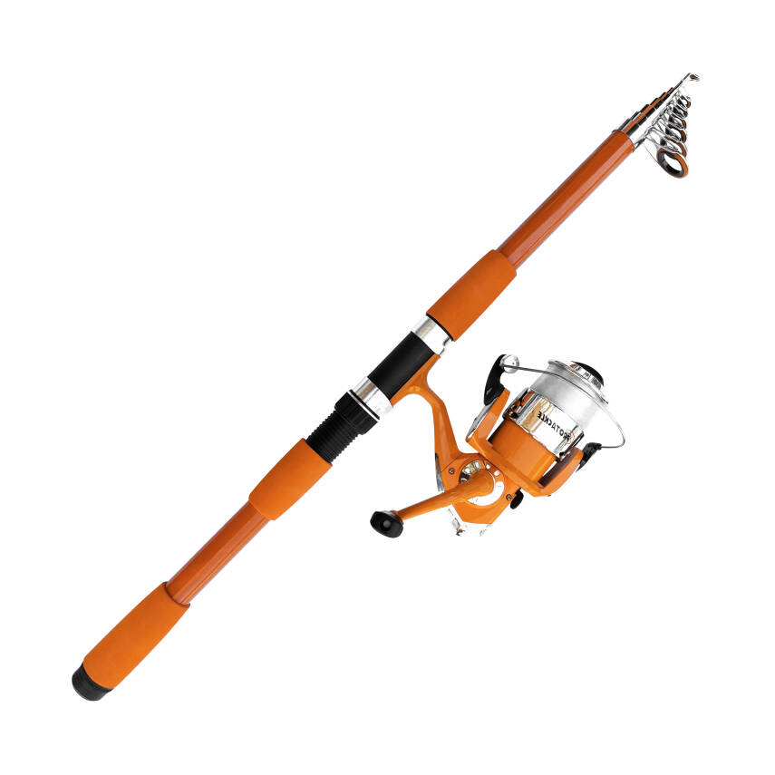 Protackle Combo Kamış Makine Set 2.40 mt Turuncu - 1