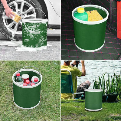 PROTACKLE Portatif Araba Yıkama Kovası - 9 Litre Haki Renk - 5