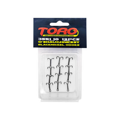 Protackle Üçlü İğne Siyah Nikel No:10 (12'li Paket) - Keskin ve Güvenilir Av Deneyimi