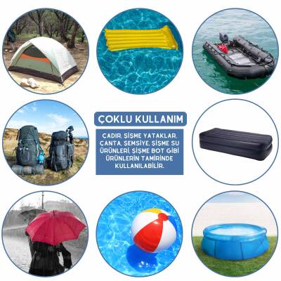 PVC Çizme Tamir Yaması - Antrasit - Tulum Çizme / Kasık Çizme - 4