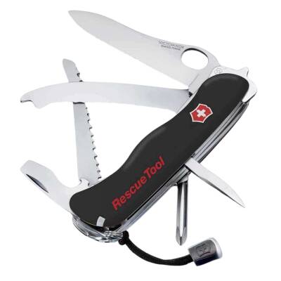 RescueTool Siyah Hayat Kurtarma Çakısı - Victorinox
