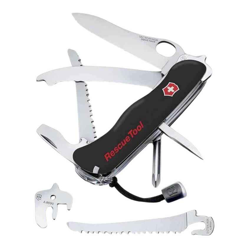 RescueTool Siyah Hayat Kurtarma Çakısı - Victorinox - 3