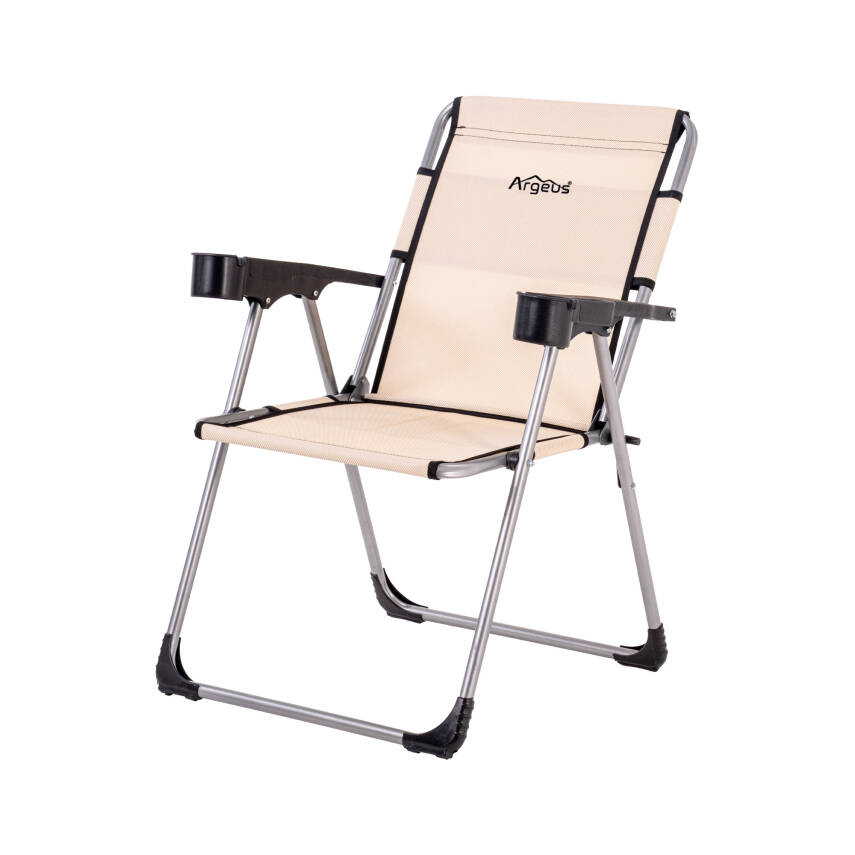 4 Adet Katlanır Kamp Sandalyesi ve Masa Seti - Rock - Kapadokya - Bardaklıklı - 140 KG - 3