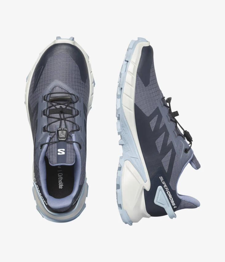 Salomon Supercross 4 Arazi Tipi Kadın Koşu Ayakkabısı - Gri Tonlama - 5