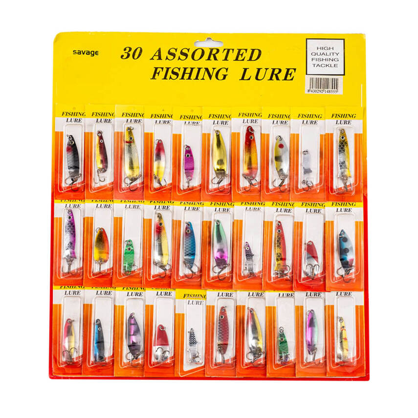 SAVAGE Balık Avı Kaşık Seti 30 Parça - Alabalık, Turna ve Levrek Avı İçin - 2